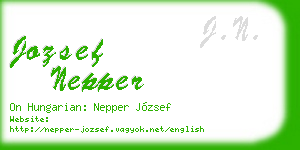 jozsef nepper business card