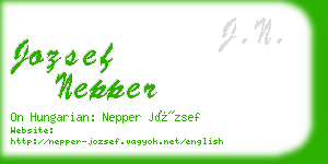 jozsef nepper business card
